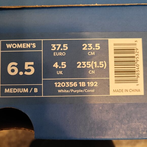 Brooks Women's Ghost 14 Athletic Shoes - White/Purple - Size 6.5 - Picture 7 of 8